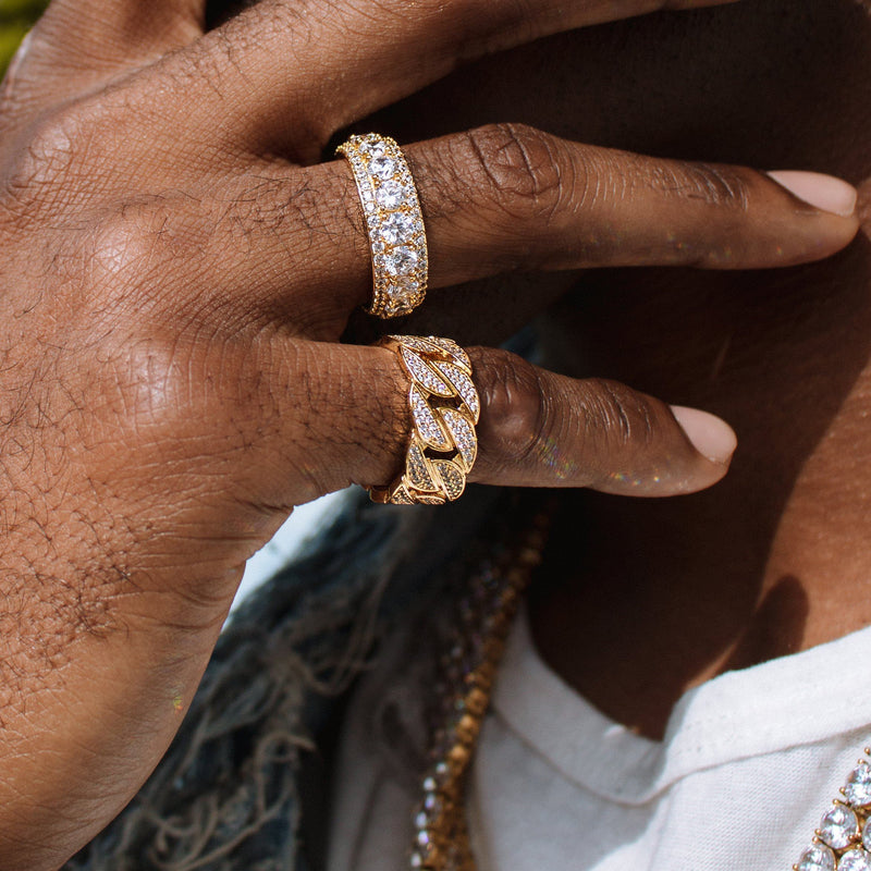 Diamond Cuban Ring | Gold Gods® – The Gold Gods®