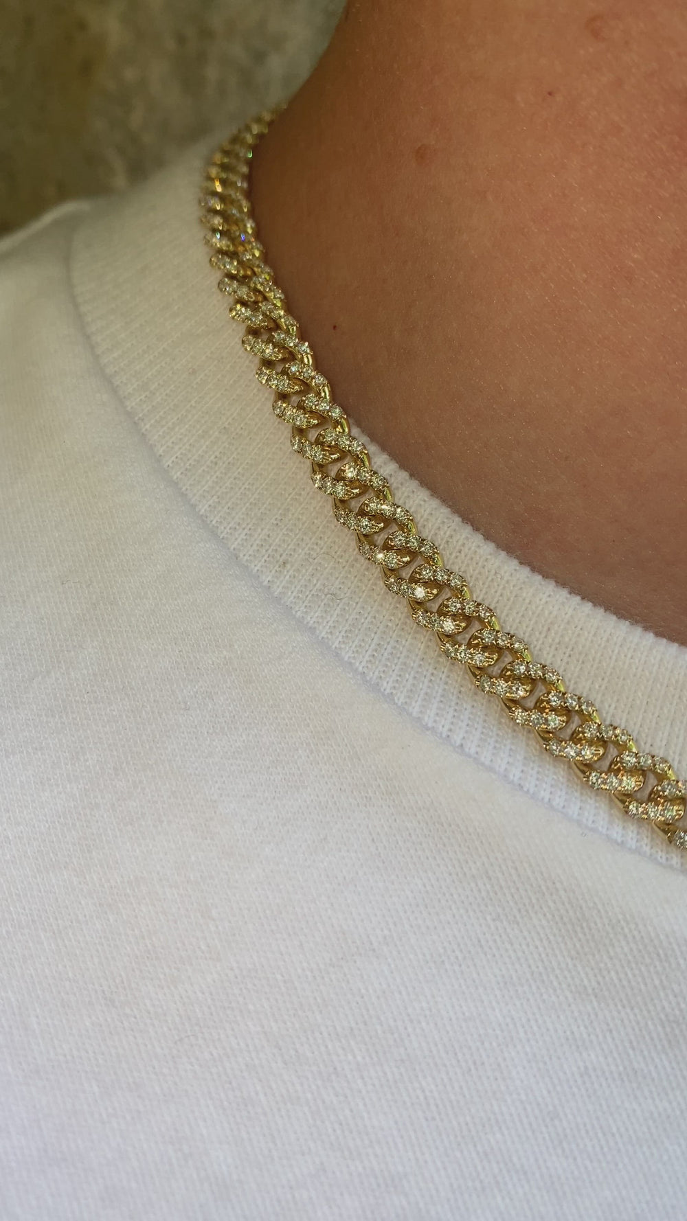 Men's Solid Gold Ice Link Chain | The Gold Gods