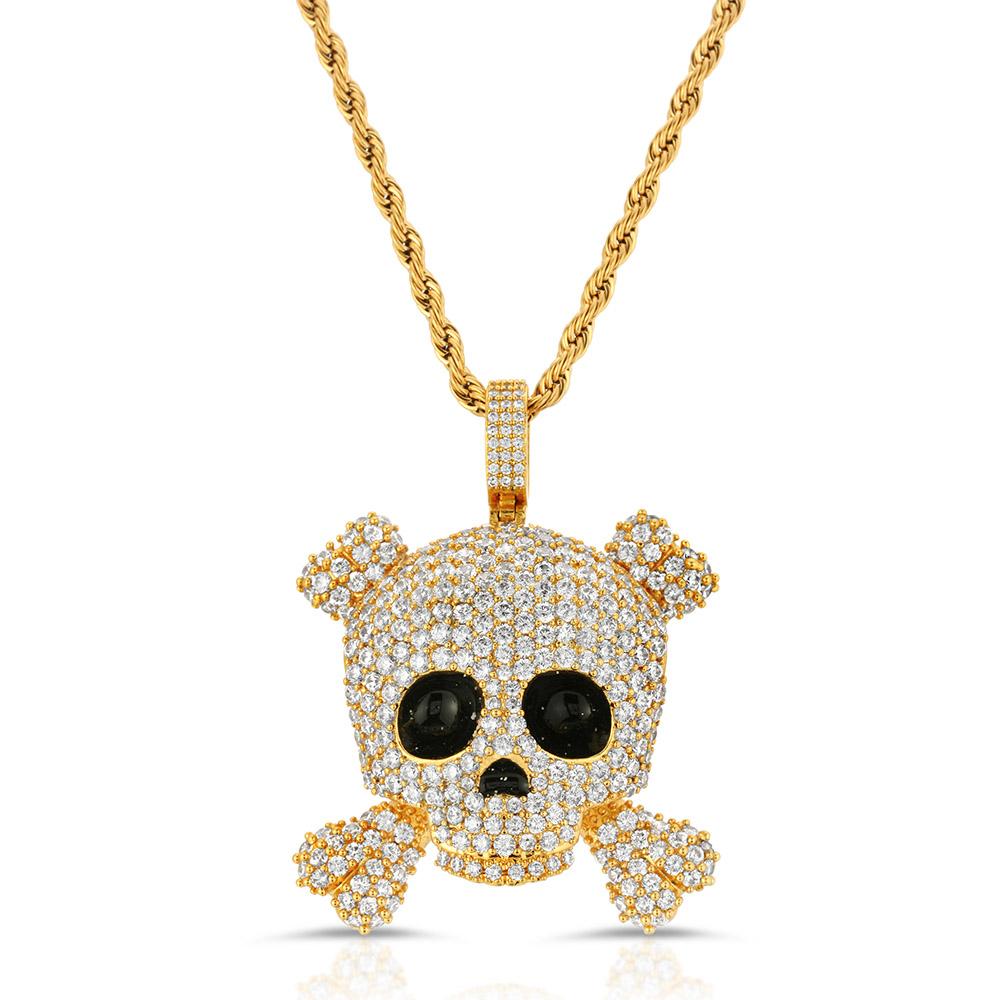 pug skull necklace - bones necklace - anatomy jewelry – sciencejewelry1824