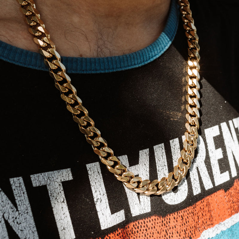 Cuban Link Chain Flat Edge | Gold Gods 