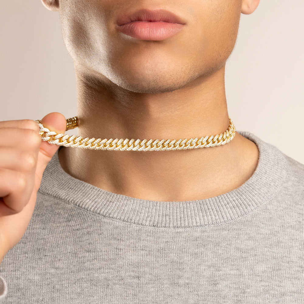 Choker Necklaces - Mens Silver Choker Chains