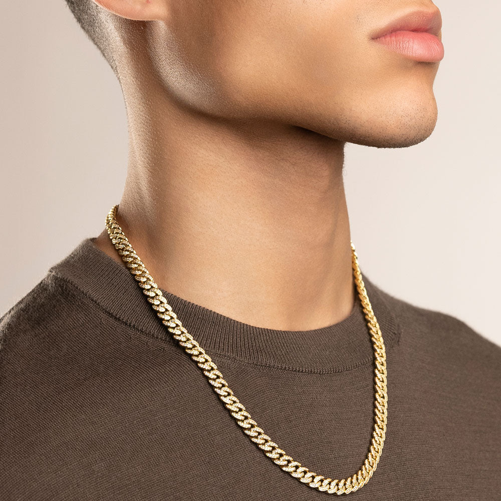 Mens cuban link on sale choker