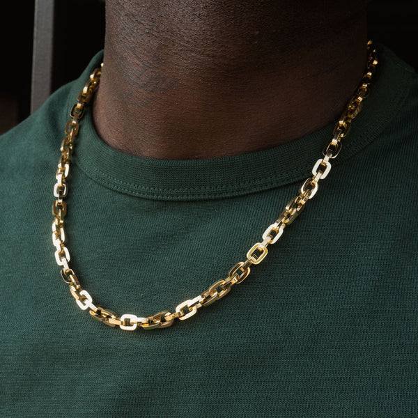 silver hermes link chain
