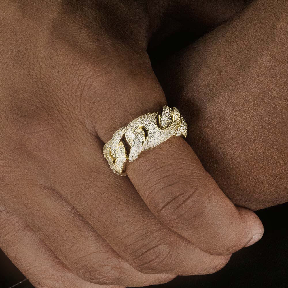 Puff Cuban Diamond Cuban Ring | The Gold Gods – The Gold Gods®
