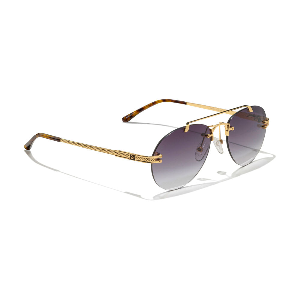 ヴェルサーチ レディース サングラス＆アイウェア アクセサリー Sunglasses, VE2166 GOLD LIGHT GREY GRADIENT  通販