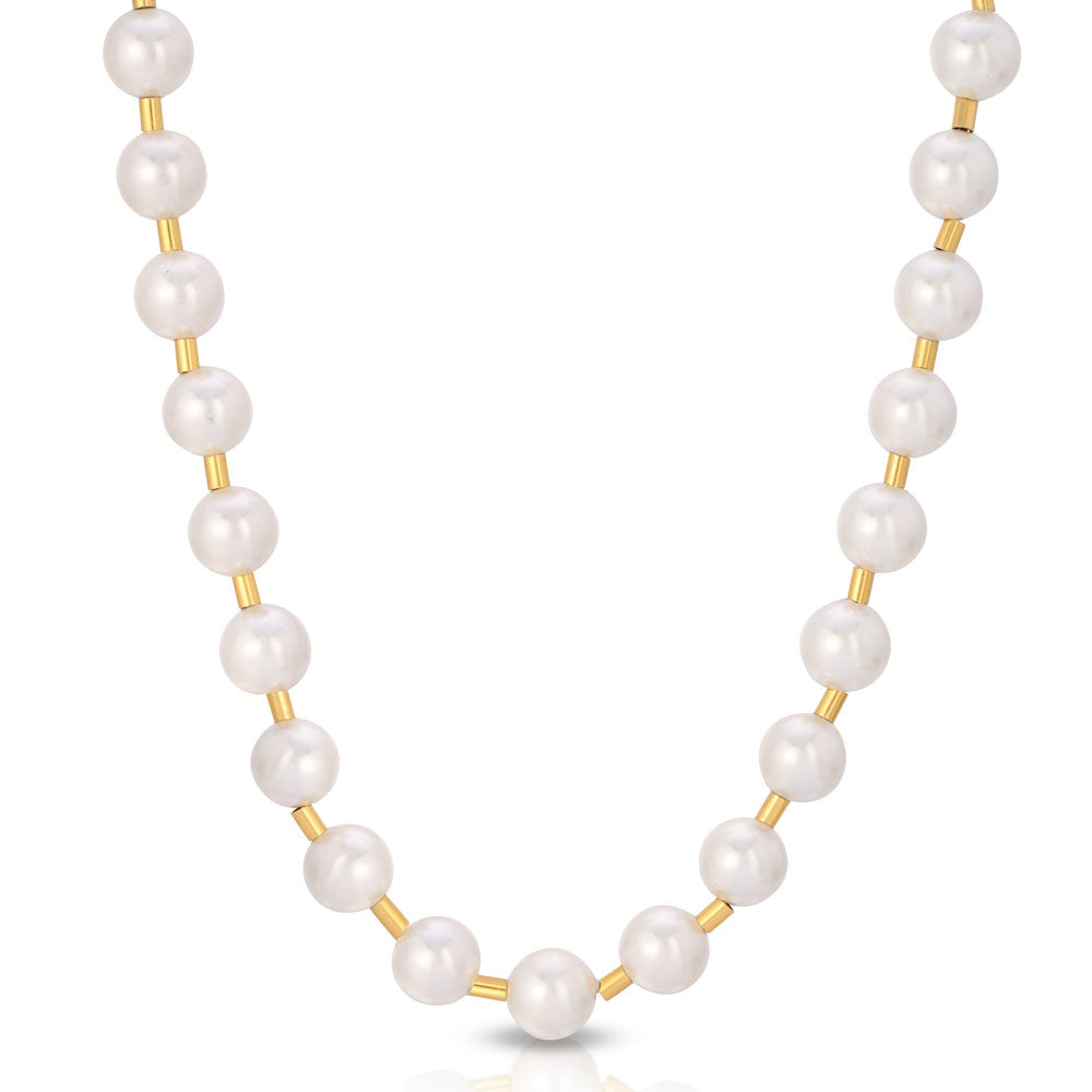 Half & Half Gold Pearl Chain | The Gold Gods