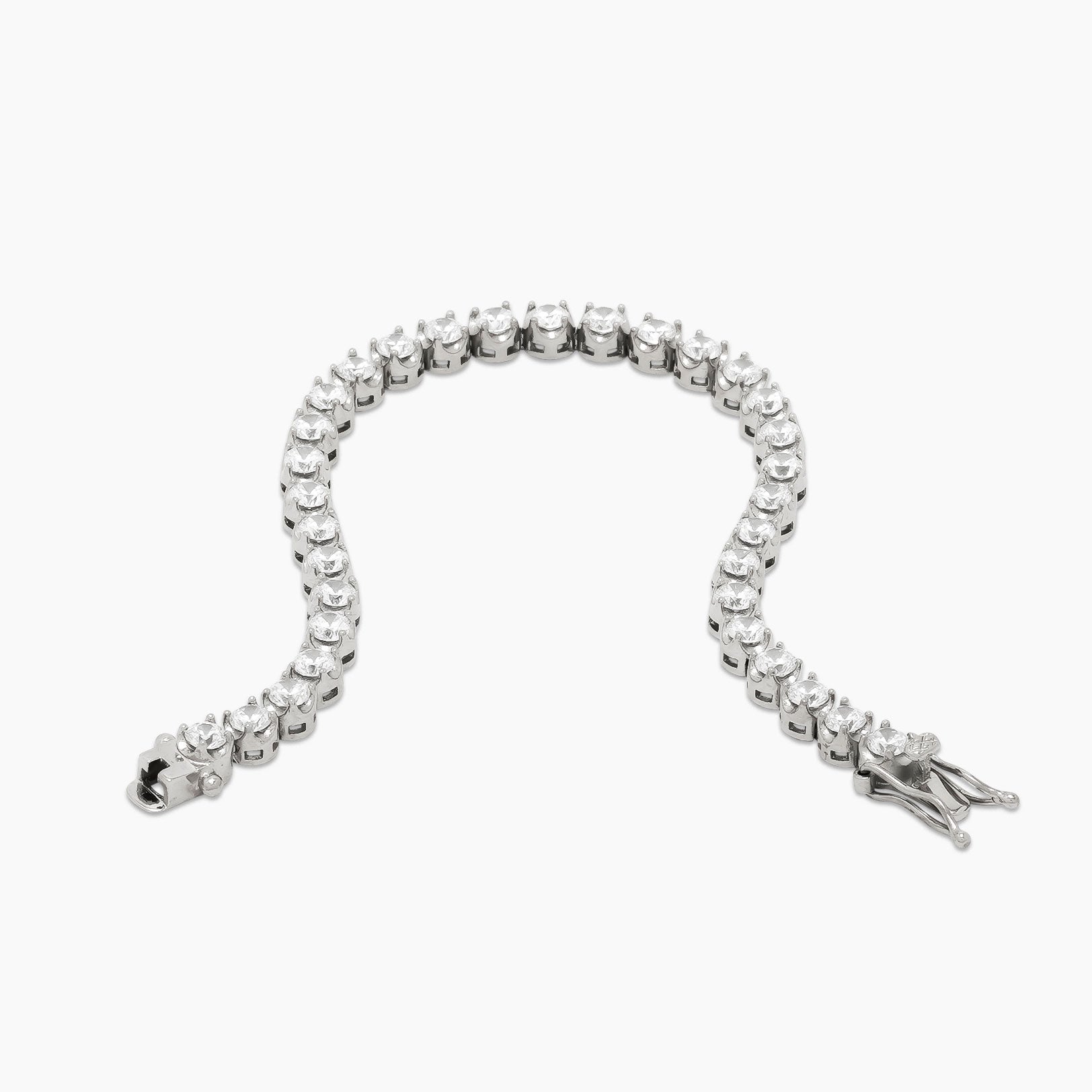 4mm Diamond Buttercup Tennis Bracelet White Gold | The Gold Gods – The Gold  Gods®