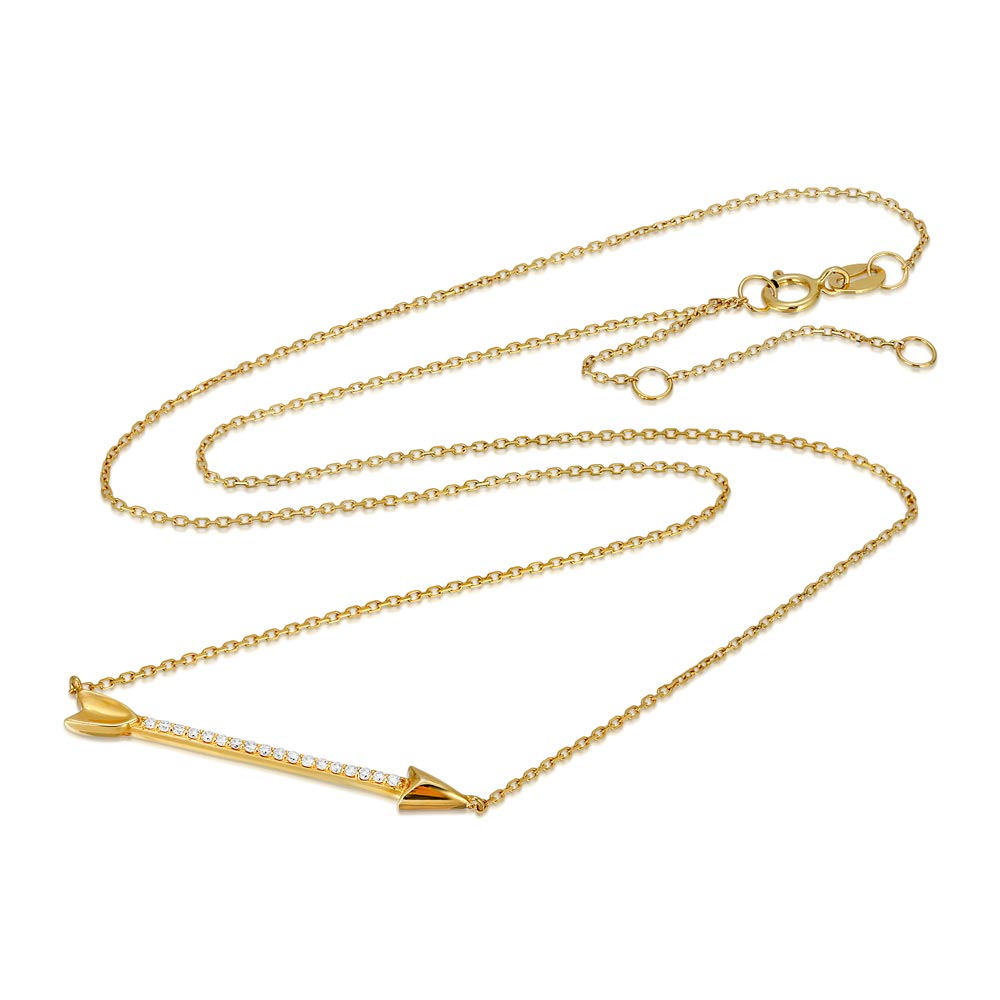 The Gold Goddess Women's Diamond Lock Necklace