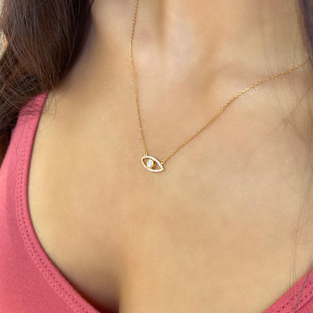 The Gold Goddess Women's Diamond Lock Necklace