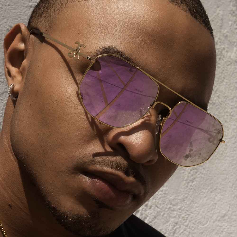 Virgil Gray Marble Sunglasses | The Gold Gods