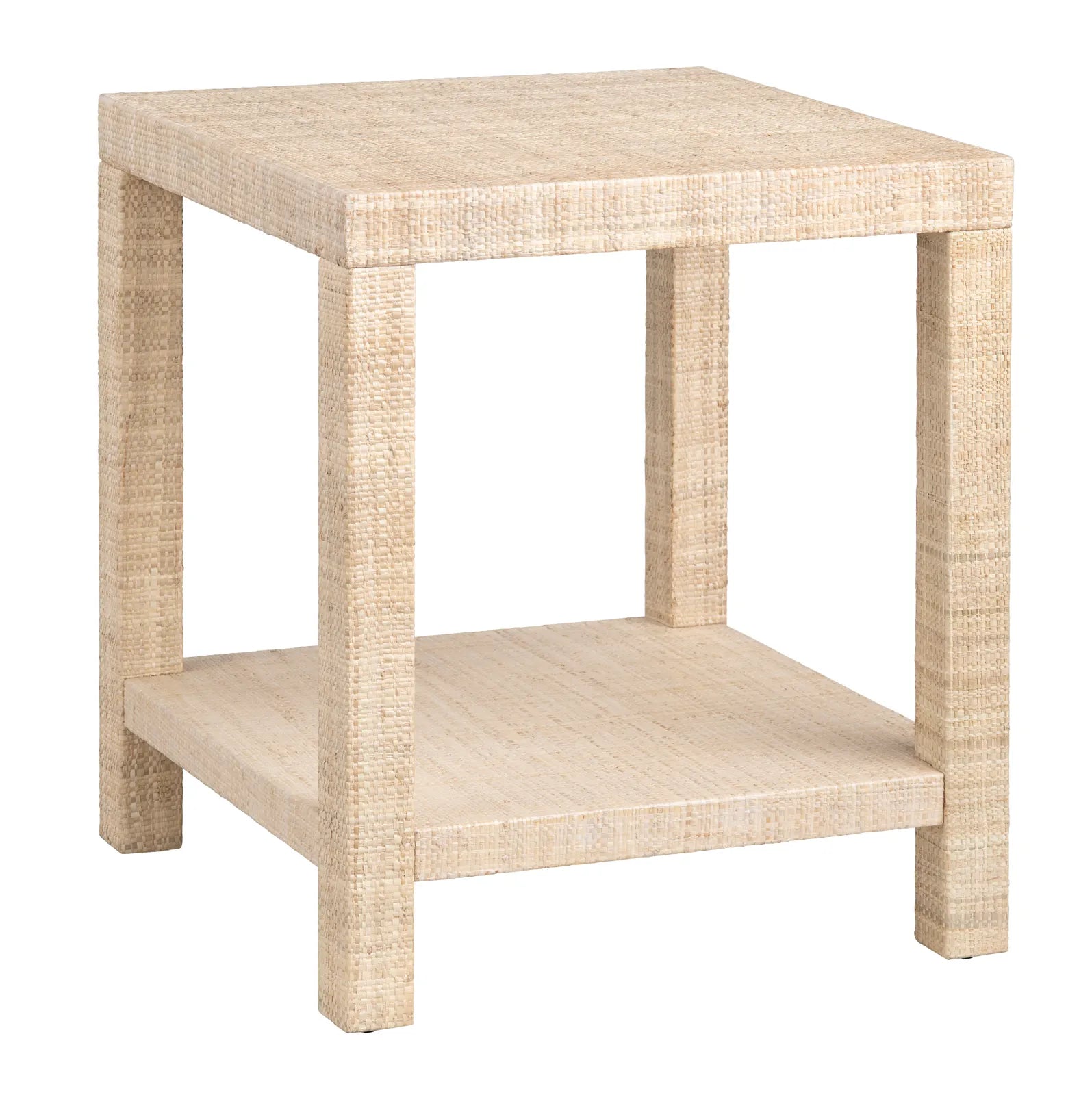 Rafia Woven End Table