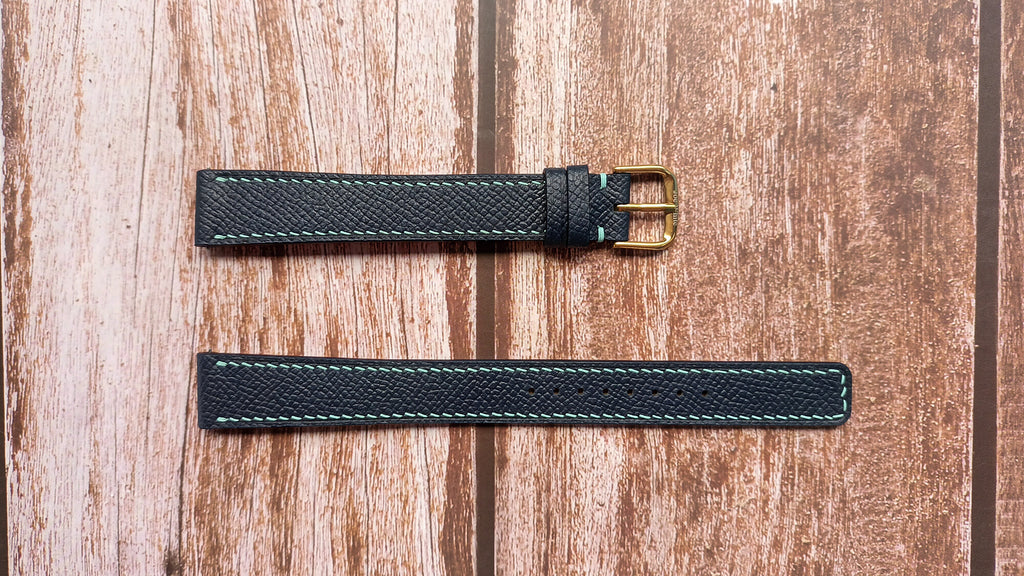 Epsom Leather Apple Watch Strap - Navy