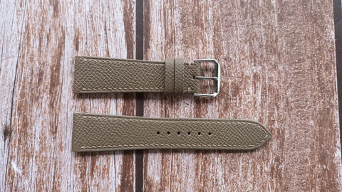 Epsom Leather Apple Watch Strap - Taupe