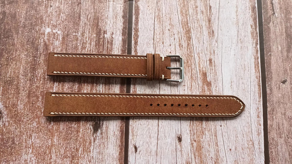 Maya Leather Watch Strap - Whisky