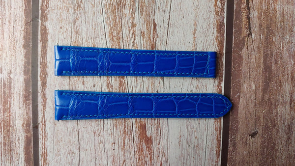Omega Seamaster Leather Strap - Blue