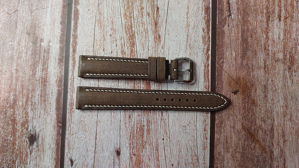 Babele Linen Leather Watch Strap - T-Moro