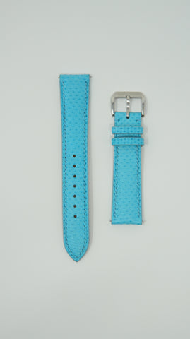 Karung Snake Skin Watch Strap - Tiffany Blue