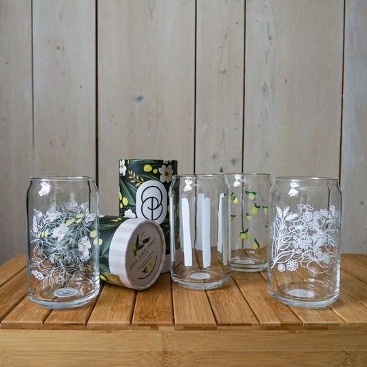 Soda Can Shaped Glass, White Stripes – Shop Our Favorites