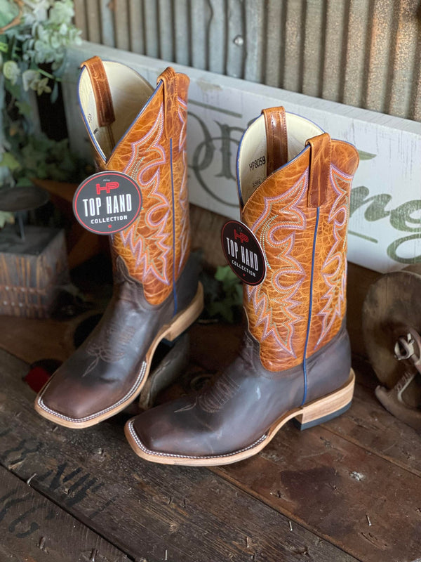 Brahma Red Cowboy Boots 8C – Evolution Equestrian Co.