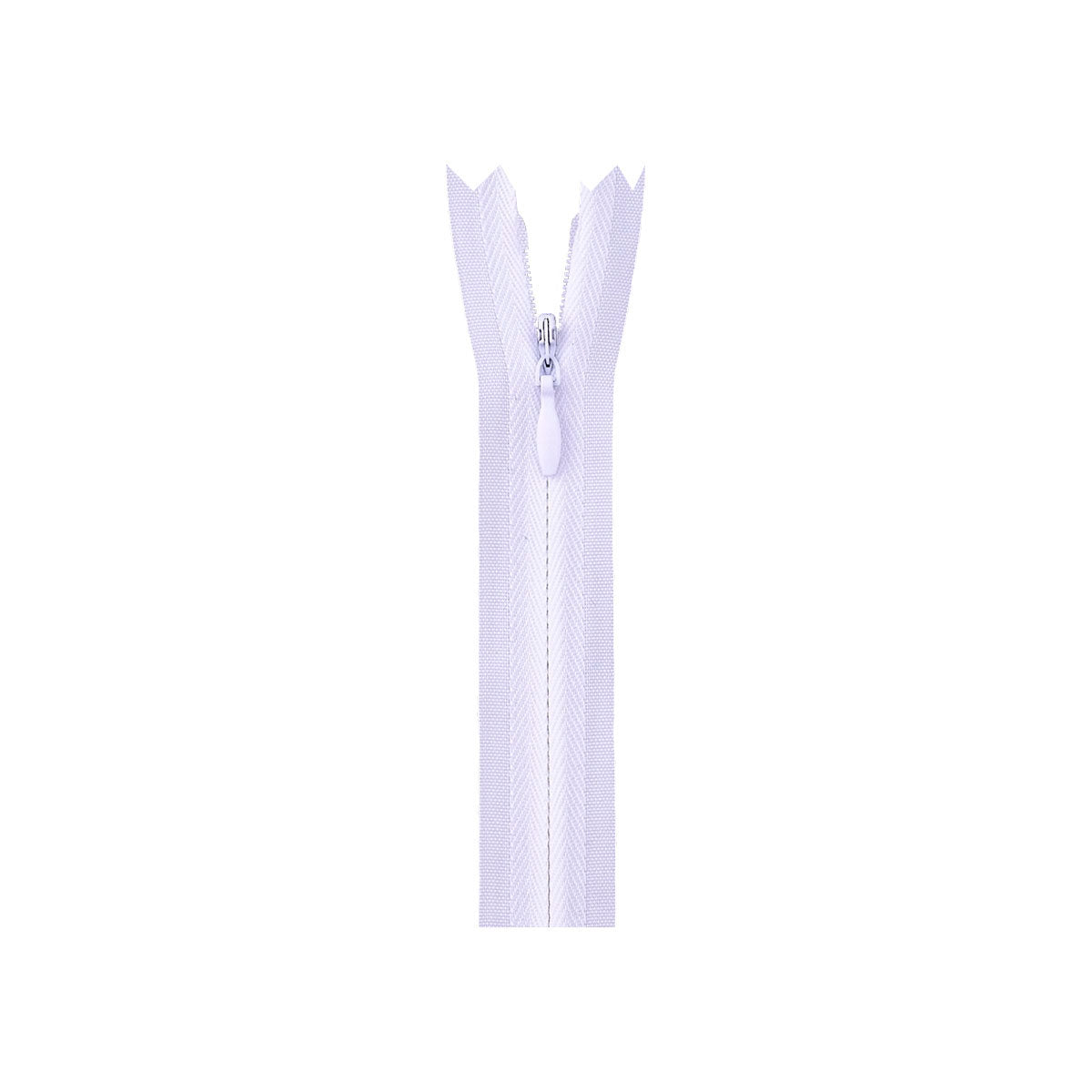 Cremallera invisible no separable 40 cm Blanco x1 - Perles & Co