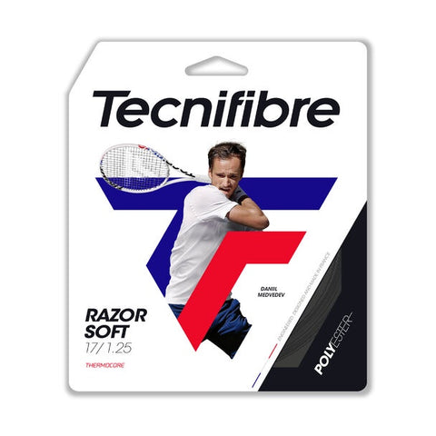 Tecnifibre Razor Soft Tennis String Reel of Carbon 17g 1.25mm – The Racquet  Shop