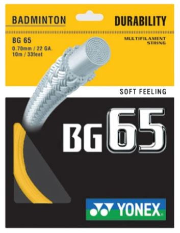 Yonex BG80 Badminton String Reel of Yellow 0.68mm 22ga – The