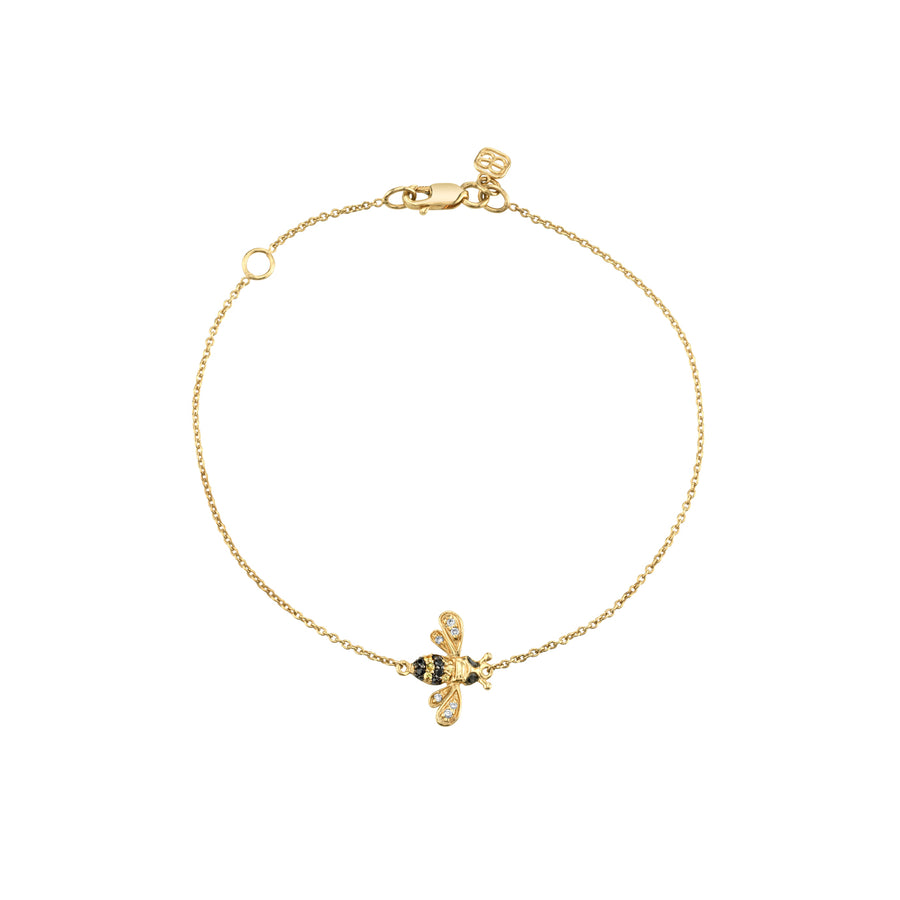 Gold & Diamond Small Bee Bracelet – Sydney Evan