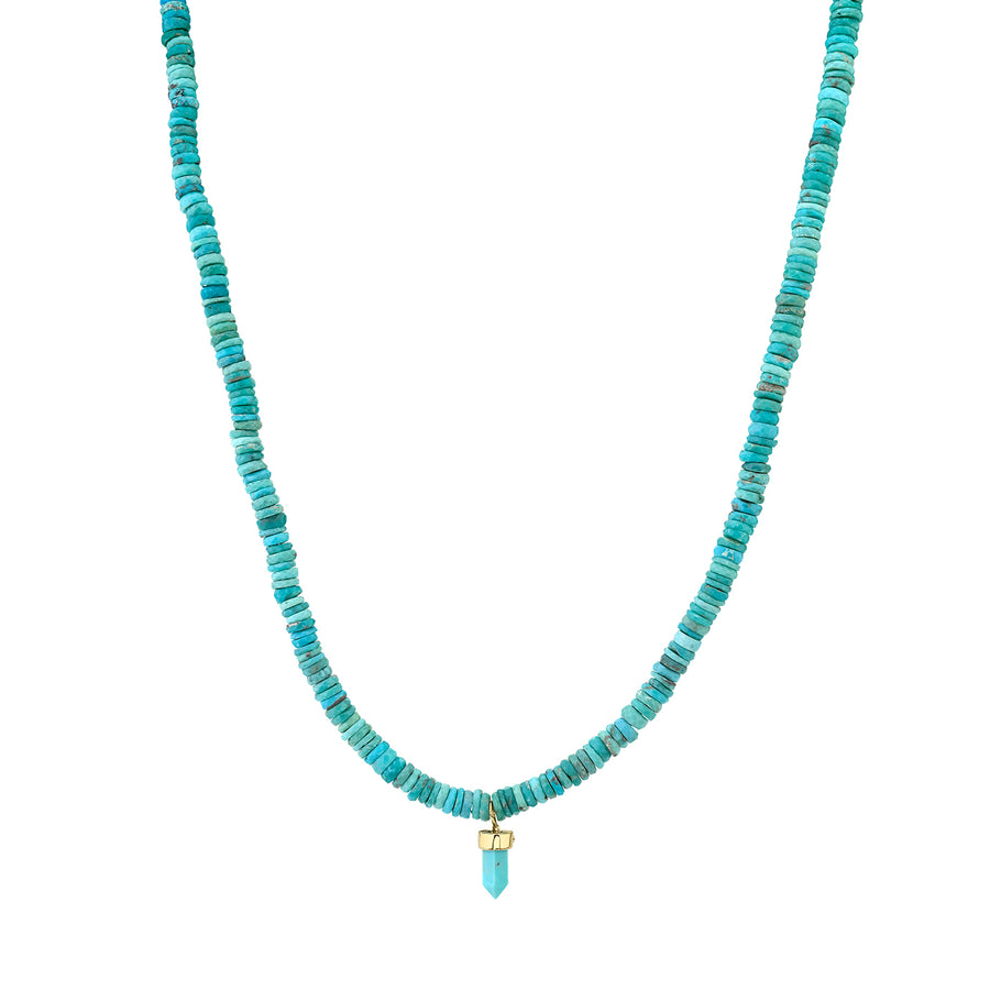 short turquoise necklace