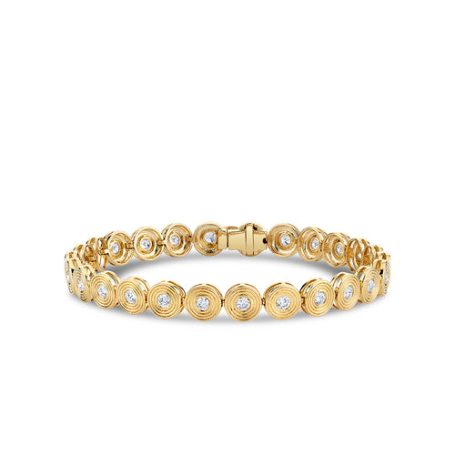 Buy 14k Rose Gold Bracelet, Small Diamonds Bracelet, Fine Gold Jewelry,  Women's Square Beaded Bracelet, Unique Vintage Bracelet Online in India -  Etsy