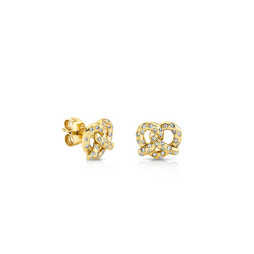 Sydney Evan Yellow Gold Spider Stud Earrings