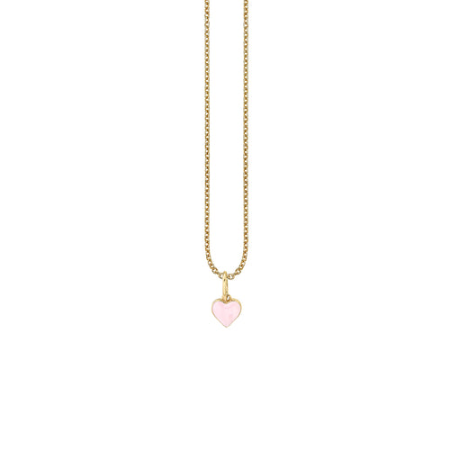 Sydney Evan | Shop Sydney Evan 14K Gold & Enamel Tiny Charms Rainbow Zircon Necklace from The Little Loves Collection