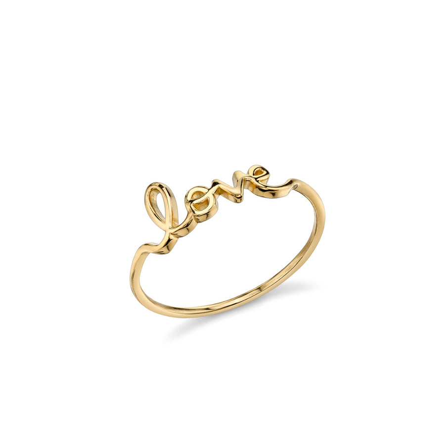 Sydney Evan Small 14k Pure Gold Love Ring
