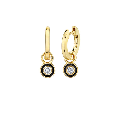 Evil Eye Earrings / Push Back Earrings / 14K Yellow Gold Earrings / Go –  primejewelry269