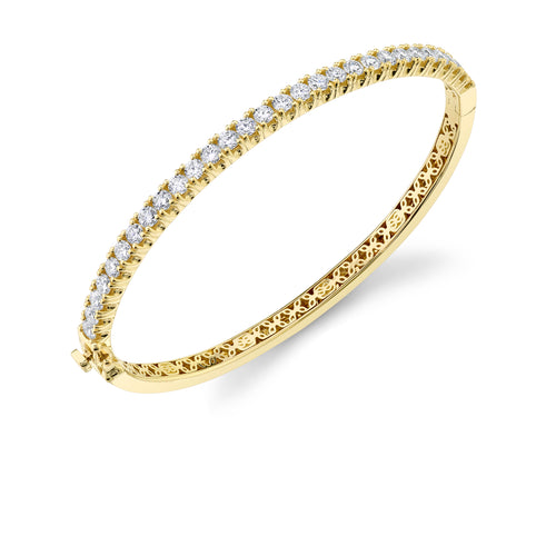 Diamond Open Heart Bracelet for Women, 14k Real Gold Heart Shaped Bracelet, 14k Solid Gold Dainty Bracelets, Women's 14k Gold Jewelry