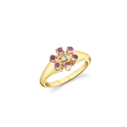 Sydney Evan 14K Gold Plumeria Wrap Ring