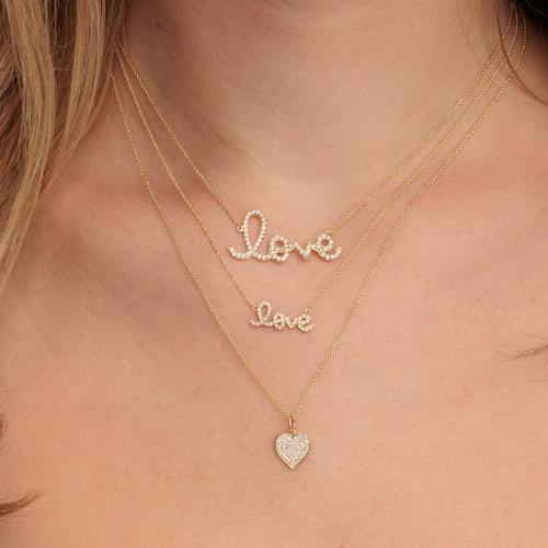 J.HOFFMAN'S Tiny Love Thin Chain Necklace