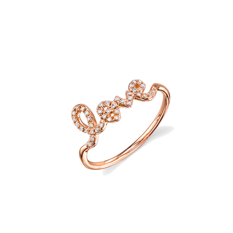 rose gold love ring