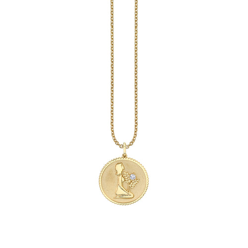 Sydney Evan | Shop Sydney Evan 14K Gold & Diamond Gold Digger Necklace