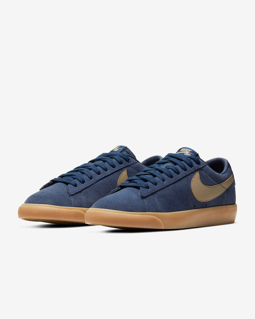 Nike Sb Blazer Low Gt Navy Gum Rose Street Skateshop