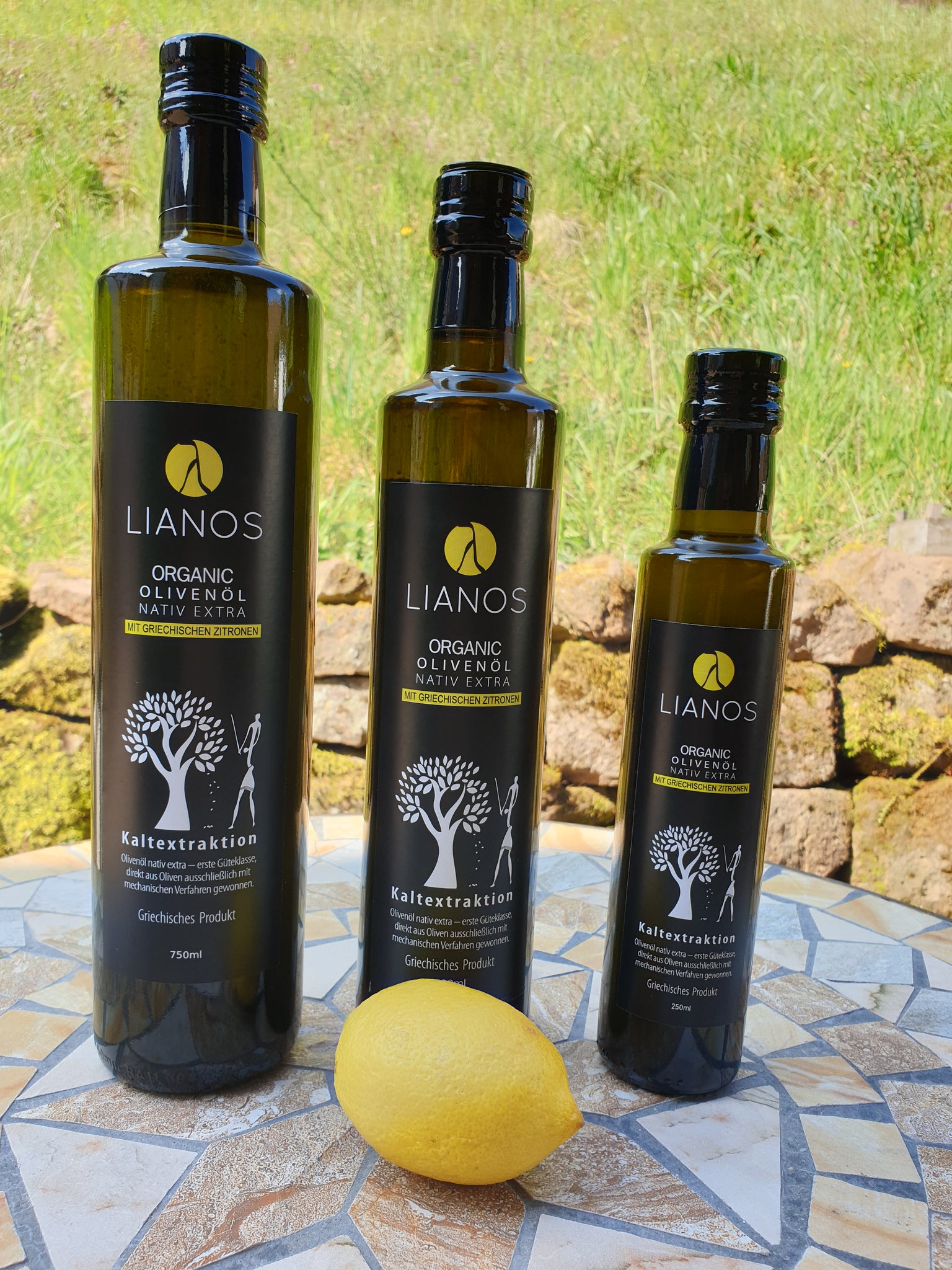 biologisches Olivenöl extra vergine mit Zitrone 0,5l – Soi Olivenöl