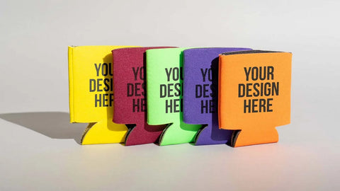 Your logo here coozies