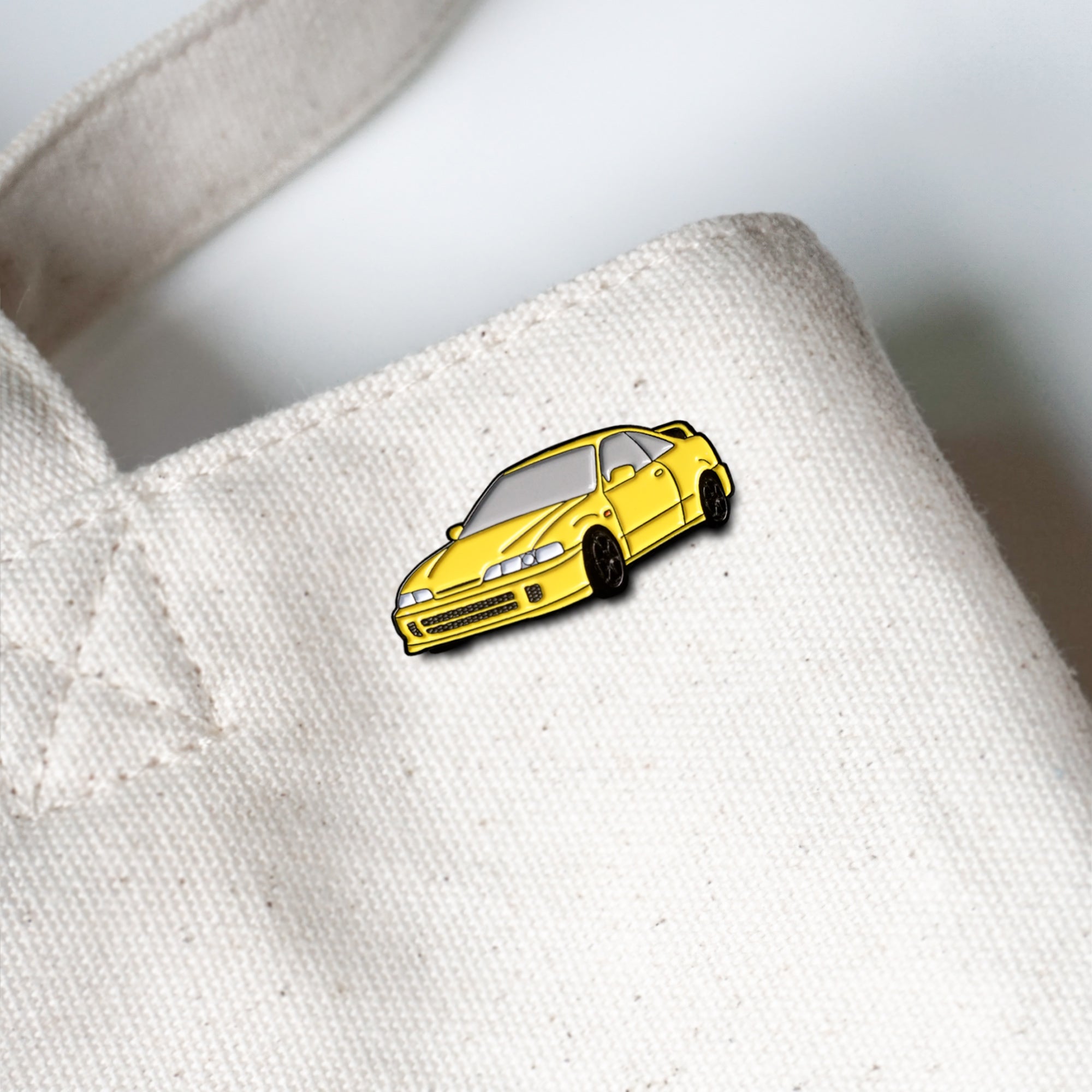 Honda Acura Integra Type R Phoenix Yellow Car Lapel Enamel Pin On Point Pins