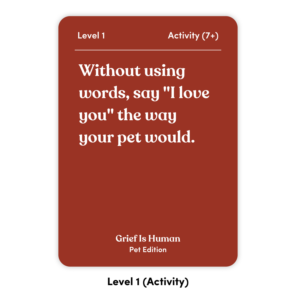 Grief Is Human (Pet Edition) [Preorder]