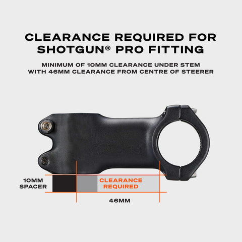 Shotgun Pro Child Seat Stem Clearance Required