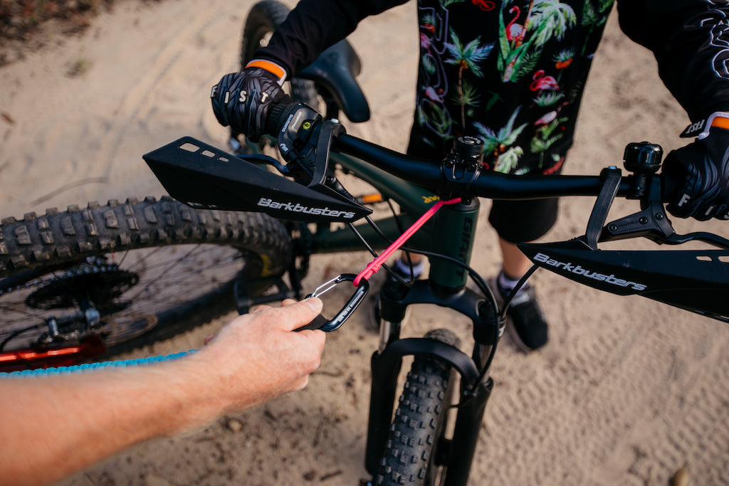 attaching a mtb tow rope