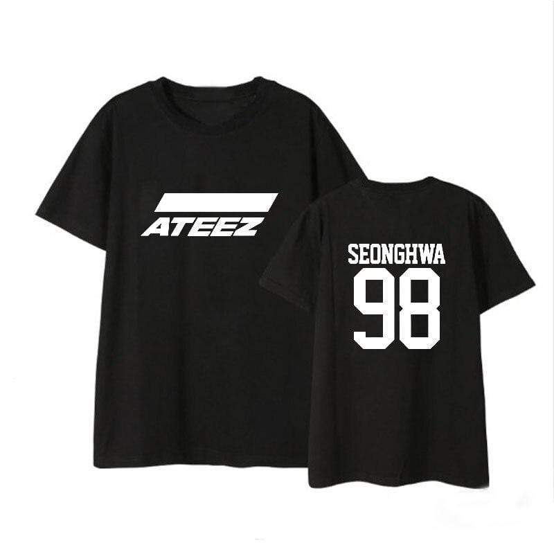 T shirt Groupe ATEEZ Noir Boutique KPOP