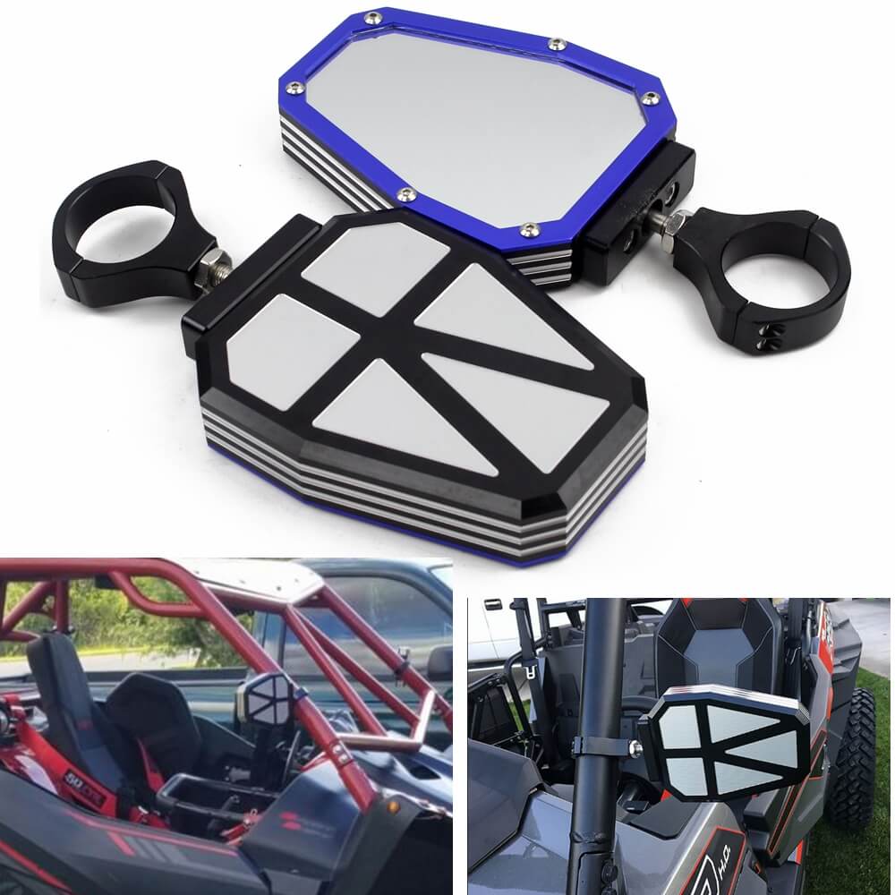 8x4.5" UTV ATV Center Rearview Mirror 1.5" 1.75" 2" Roll Cage Bar For Polaris US 8x4.5" UTV ATV Center Rearview Mirror 1.5" 1.75" 2" Roll Cage Bar For Polaris US