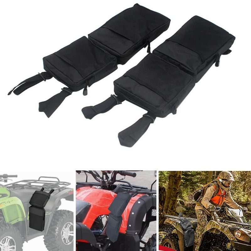 ATV Part Rear Rack Back Seat Storage Pack Luggage Bag Cushion Pad Padded  Black