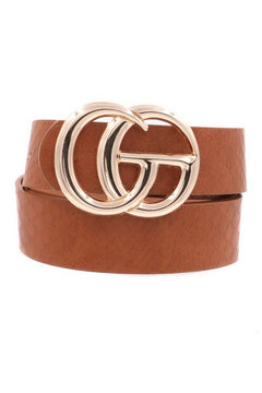 GG Cognac 1 1/8" belt