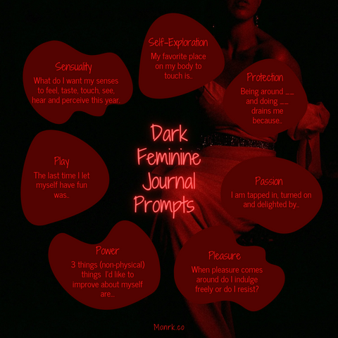 Dark Feminine Journal Prompts 
